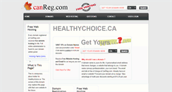 Desktop Screenshot of healthychoice.ca